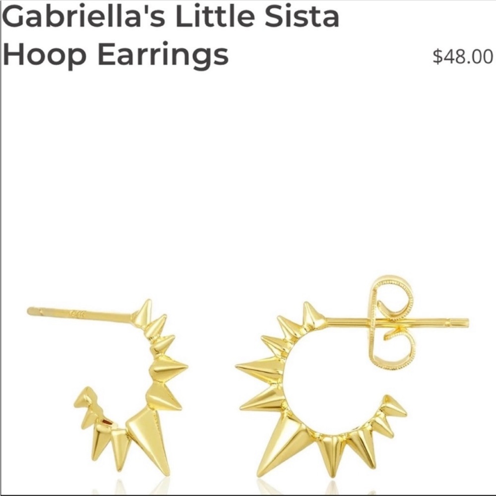 Melinda Maria Gold Hoop Earrings